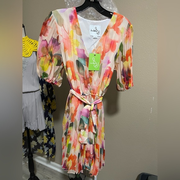 Sam Edelman Accordion Pleated Mini Dress - Picture 3 of 6